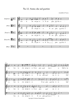 Sento che nel partire