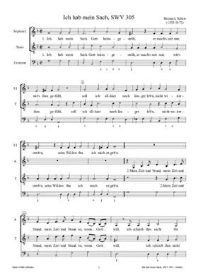 Ich hab mein Sach Gott heimgestellt, SWV 305