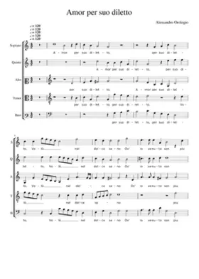 Amor per suo diletto