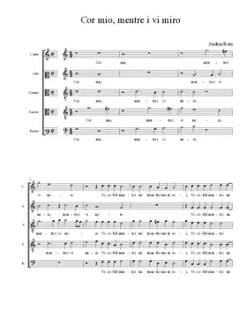 Cor mio, mentre i vi miro