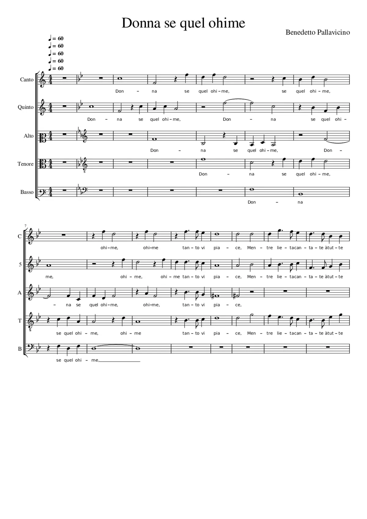 Donna se quel ohime - Page 1