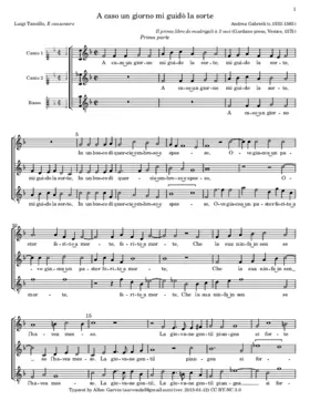 A caso un giorno mi guidò la sorte