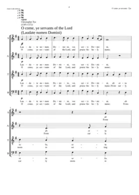 O Come ye servants of the Lord
