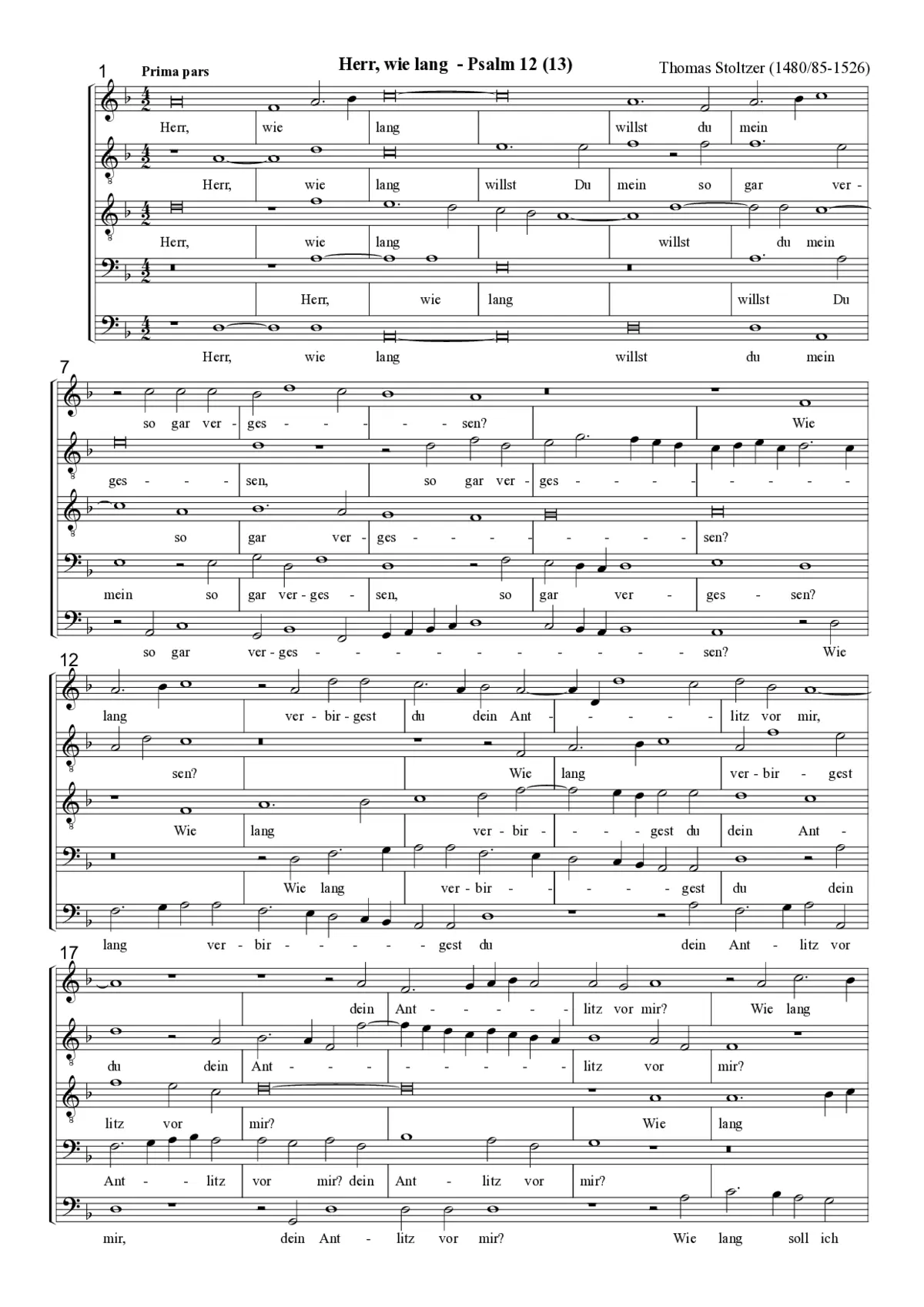 Herr, wie lang - Page 1