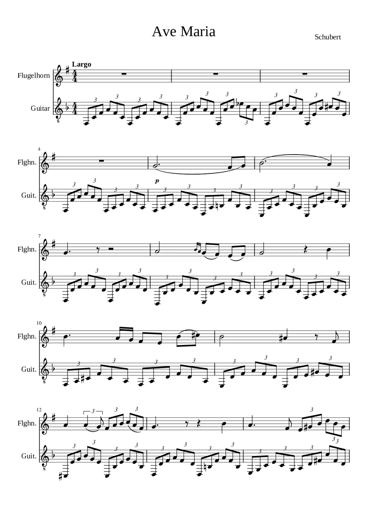 Ave Maria D.839 - Page 1