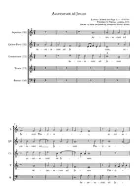 Accesserunt ad Jesum