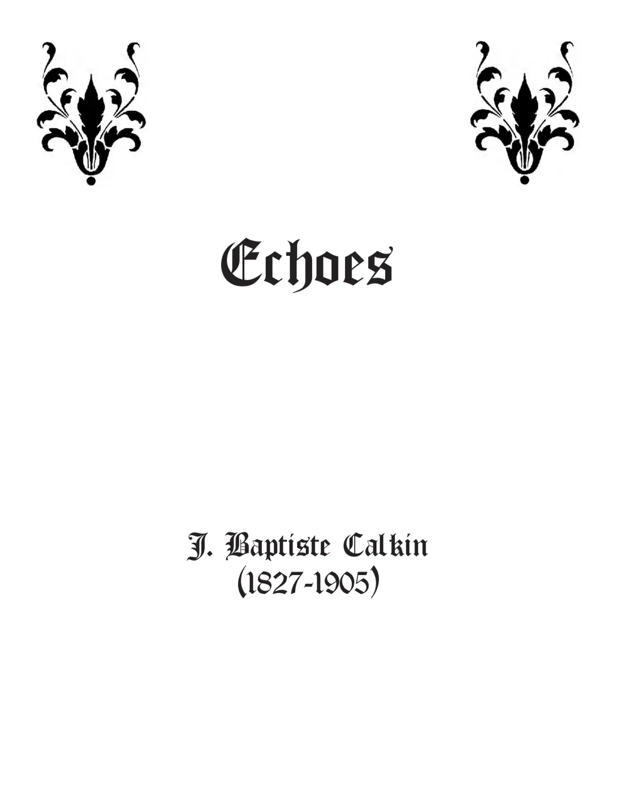Echoes - Page 1