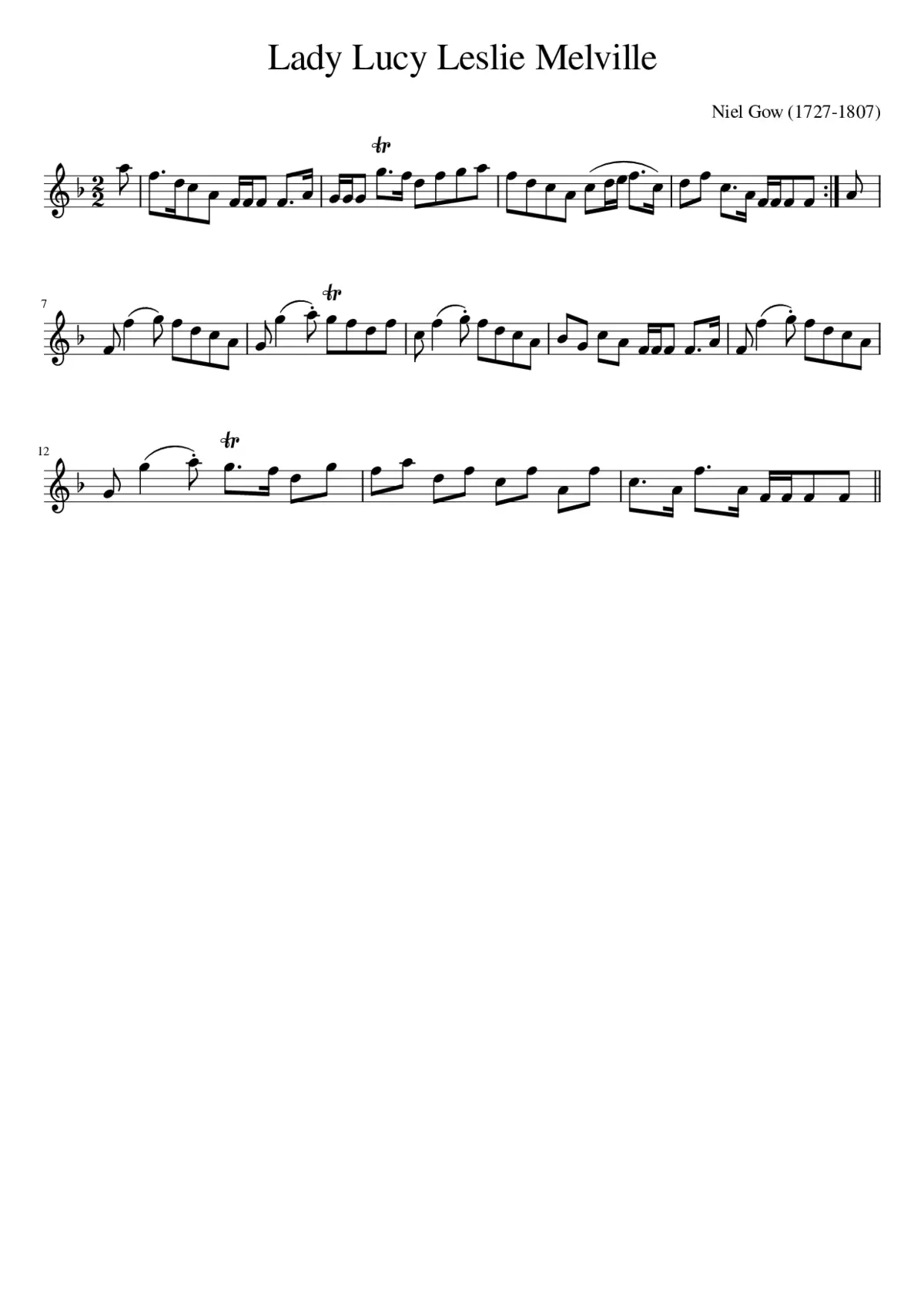 Lady Lucy Leslie Melville - Page 1