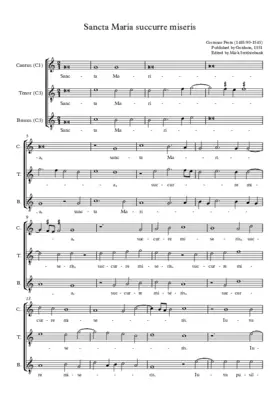 Sancta Maria succurre miseris