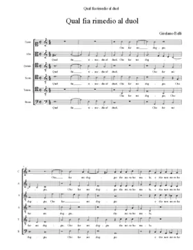 Qual fia rimedio al duol