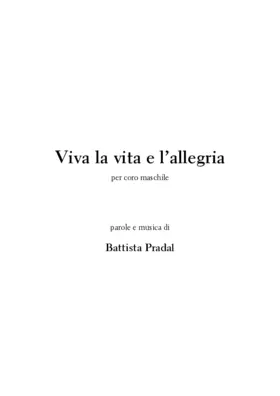 Viva la vita e l'allegria