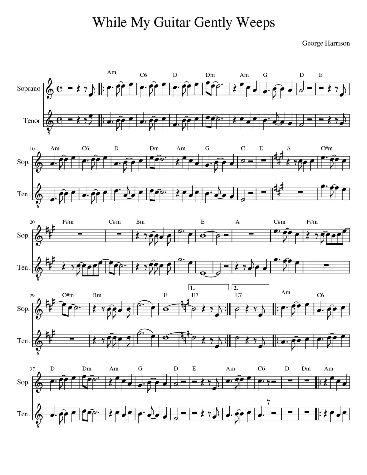 while my guitar gently weeps - Page 1
