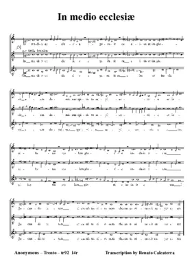 In medio ecclesiæ