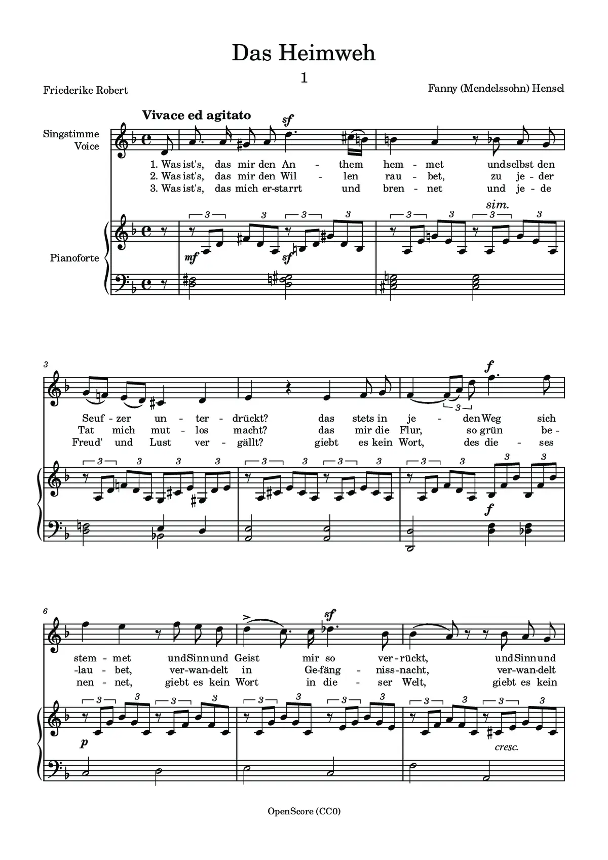 Das Heimweh - Page 1