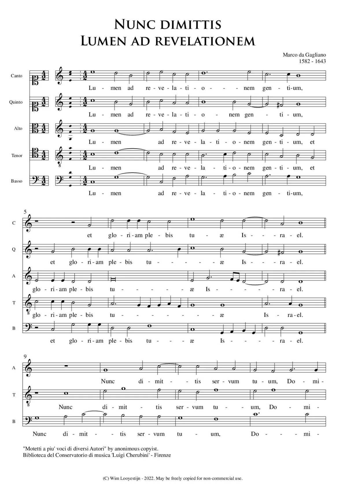 Lumen ad revelationem - Page 1
