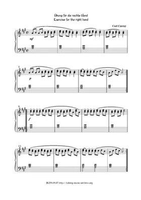Exercise for the right hand