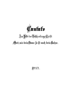 Gott, wie dein Name, so ist auch dein Ruhm