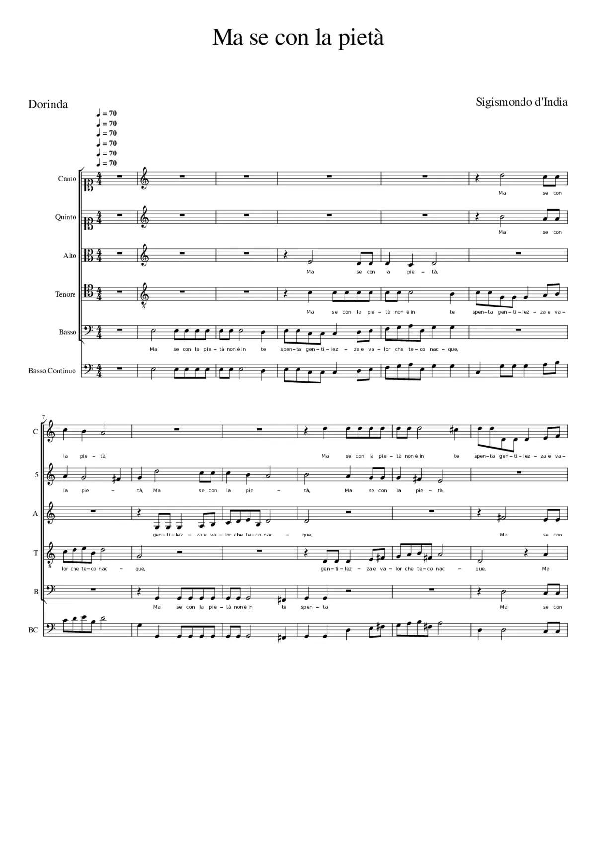 Ma se con la pietà - Page 1