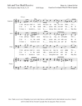 Ask and you shall receive