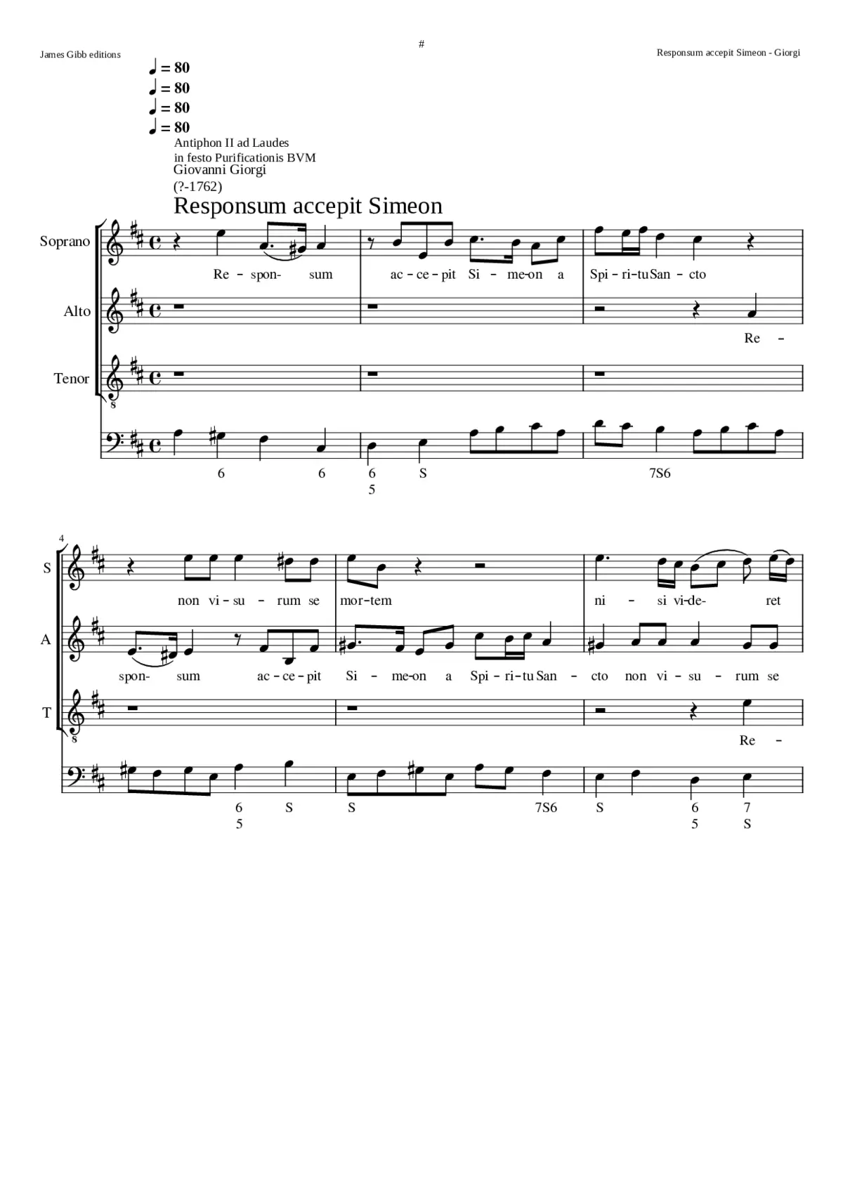 Responsum accepit Simeon - Page 1