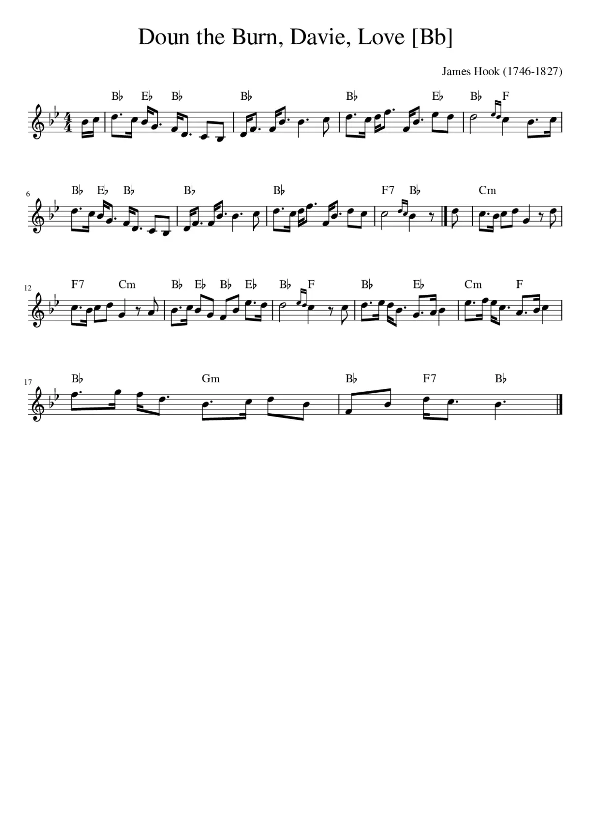 Doun the Burn Davie Love - Page 1