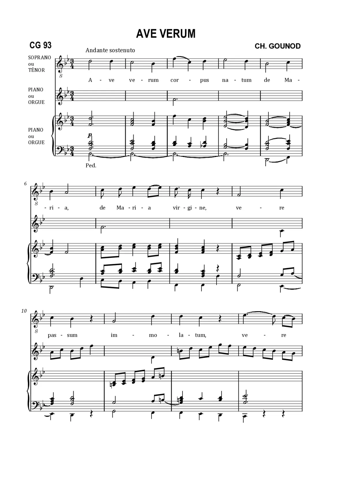 Ave verum, CG 93 - Page 1