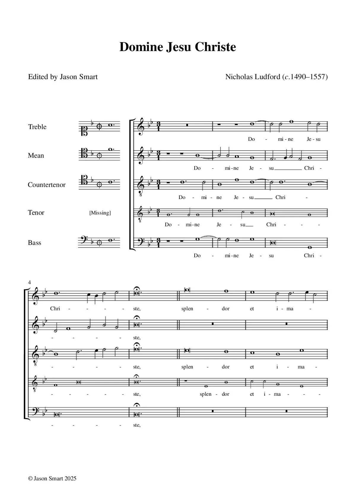 Domine Jesu Christe - Page 1