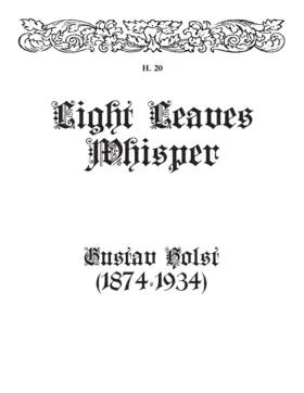 Light leaves whisper