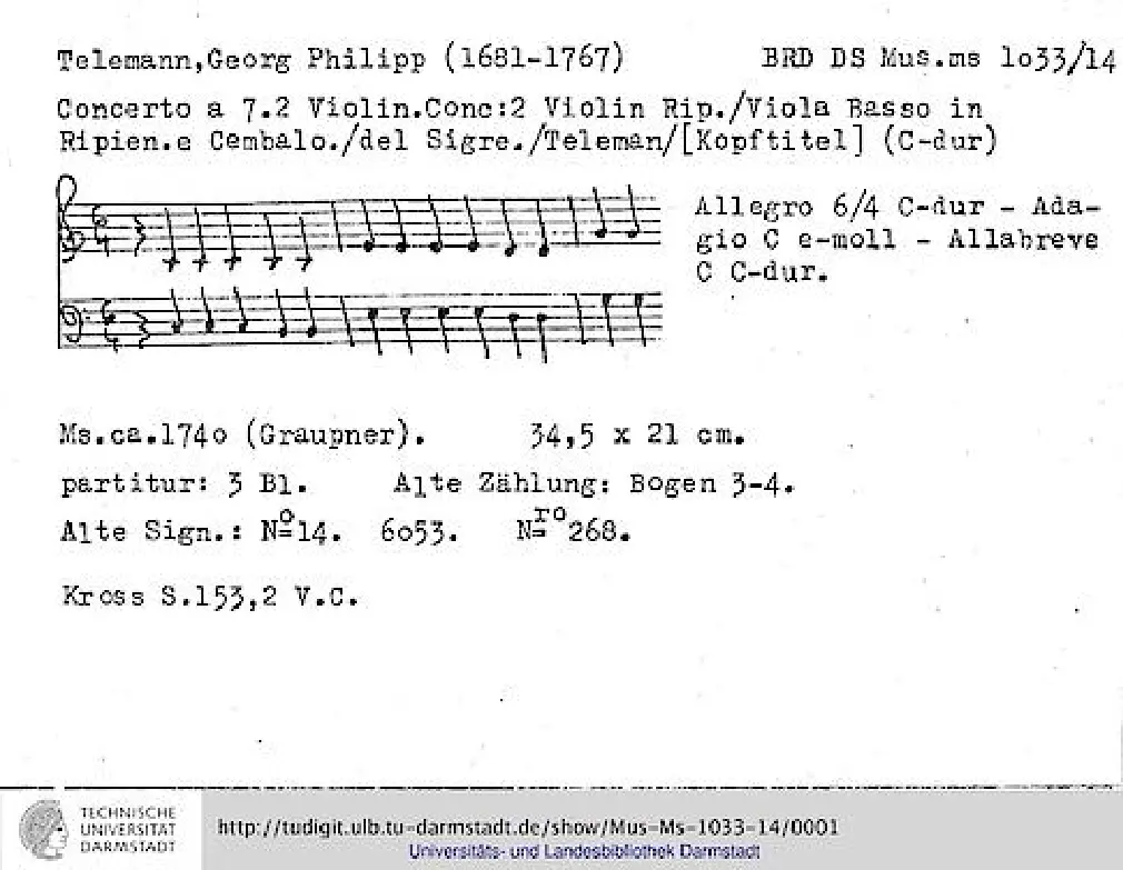 Concerto for 2 Violins in C major - Page 1