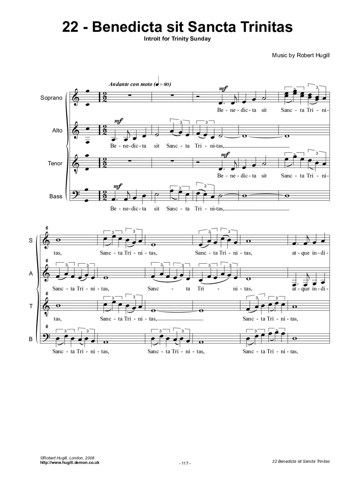 Benedicta sit Sancta Trinitas - Page 1