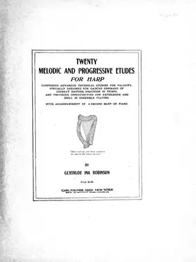 20 Melodic &amp; Progressive Etudes for Harp