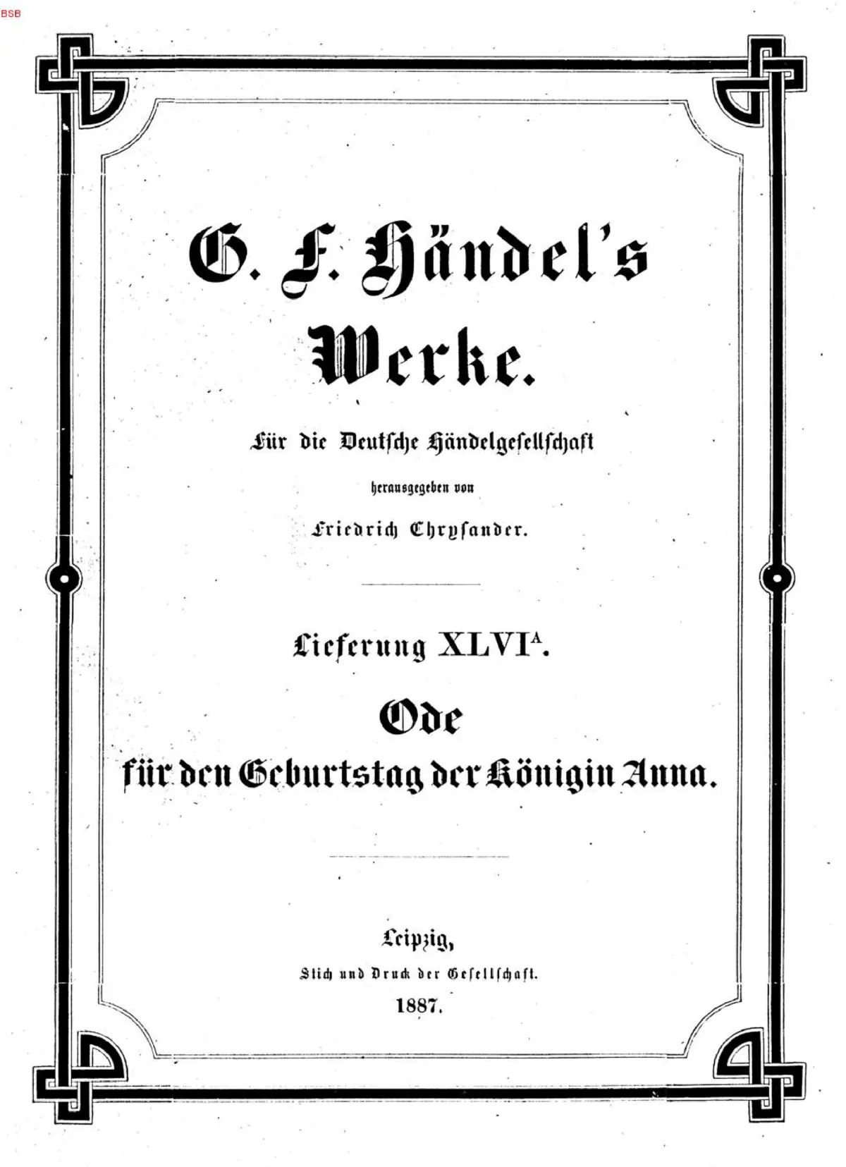 Ode for the Birthday of Queen Anne - Page 1