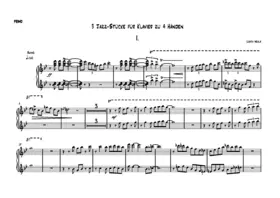 3 Jazz pieces for four-hand piano