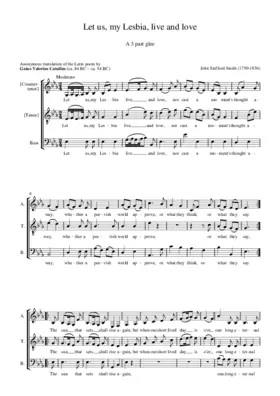 Let us, my Lesbia, live and love