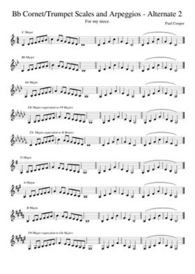 Bb Cornet/Trumpet Scales and Arpeggios