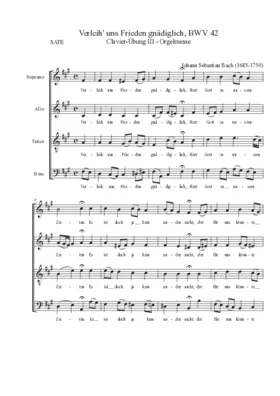 Verleih' uns Frieden gnädiglich, BWV 42