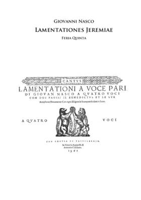 Lamentationes Jeremiae Feria V