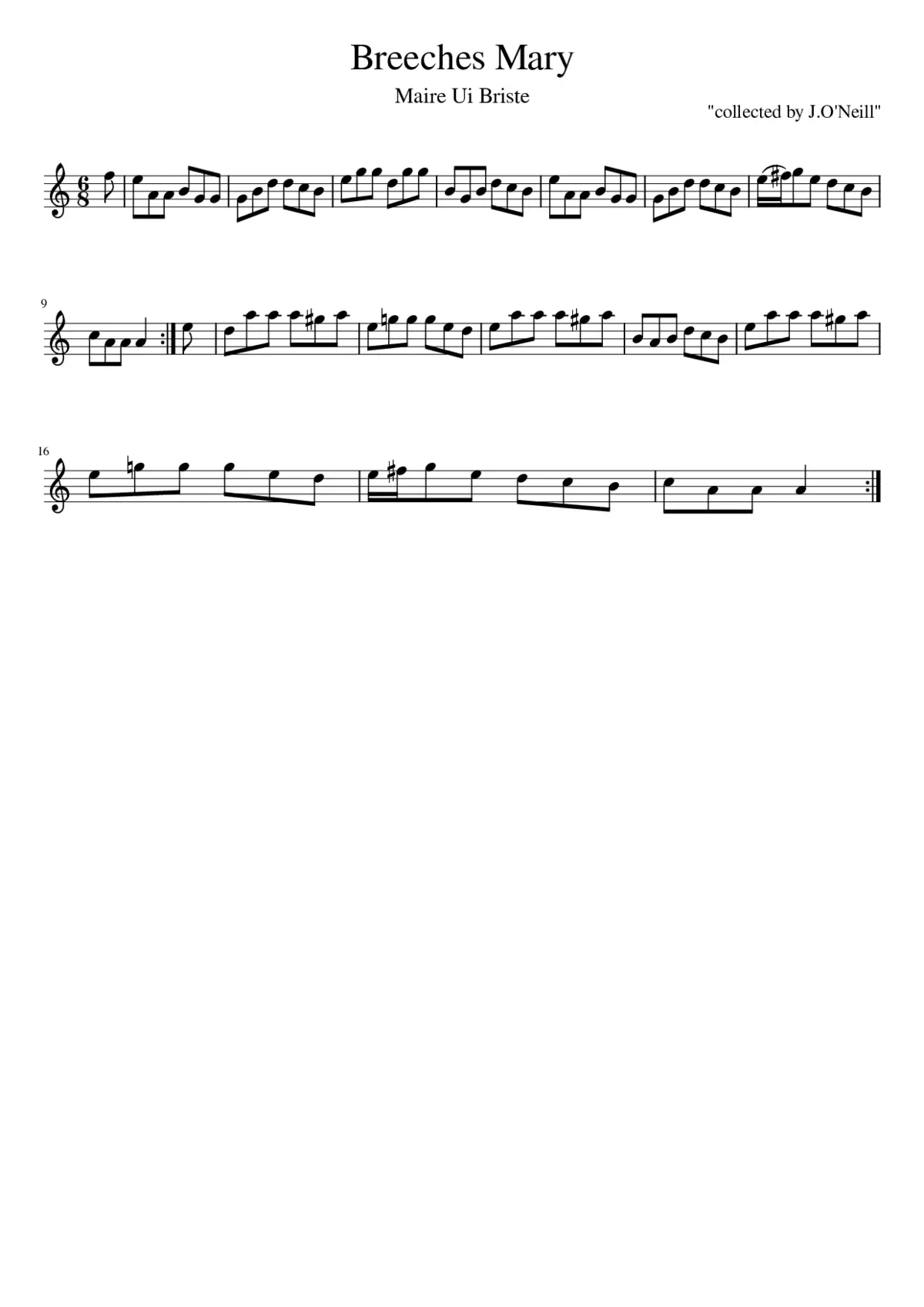 Breeches Mary - Page 1