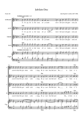Jubilate Deo in B flat major