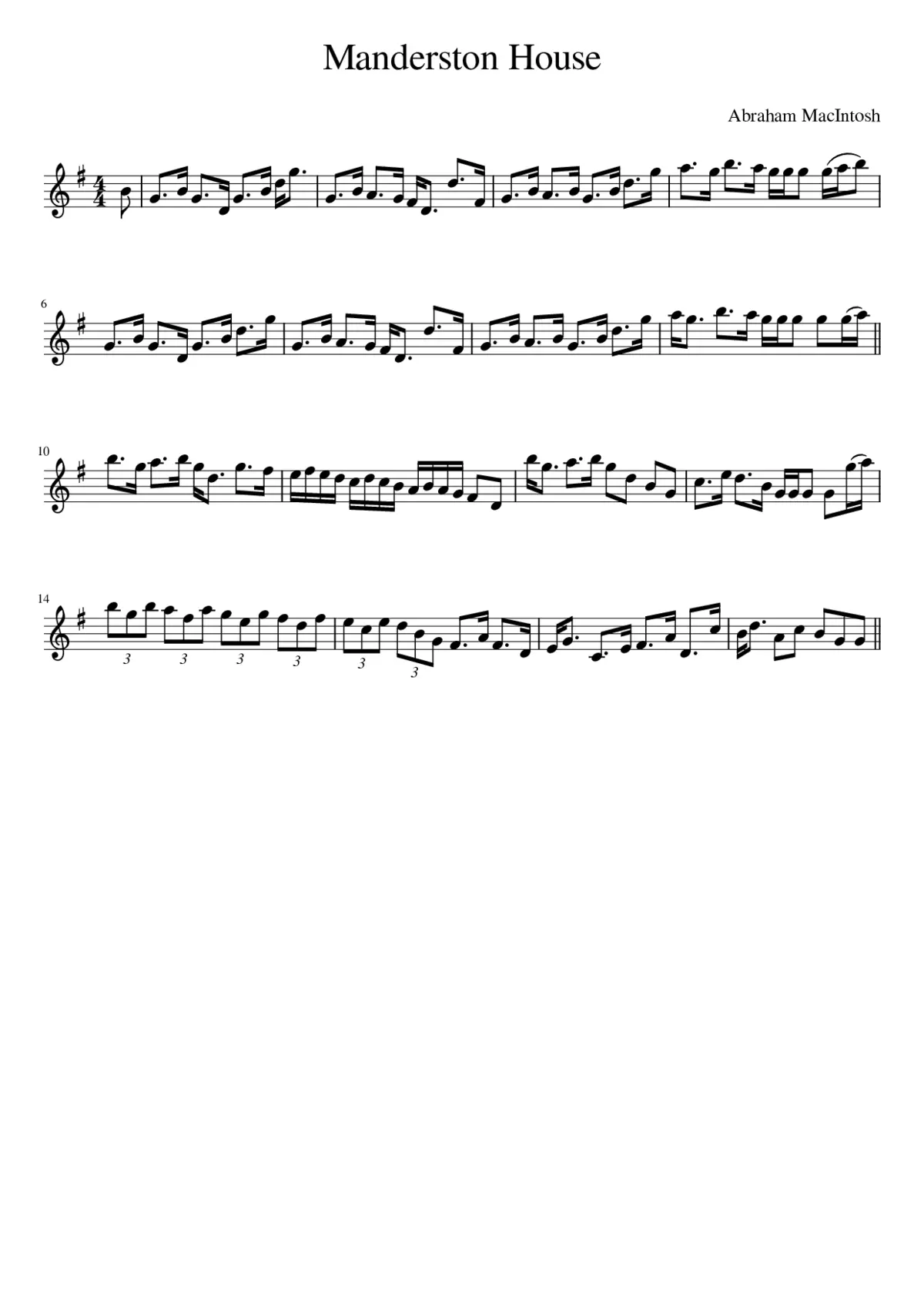 Manderston House - Page 1