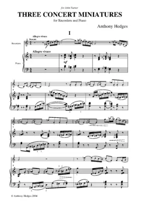 3 Concert Miniatures