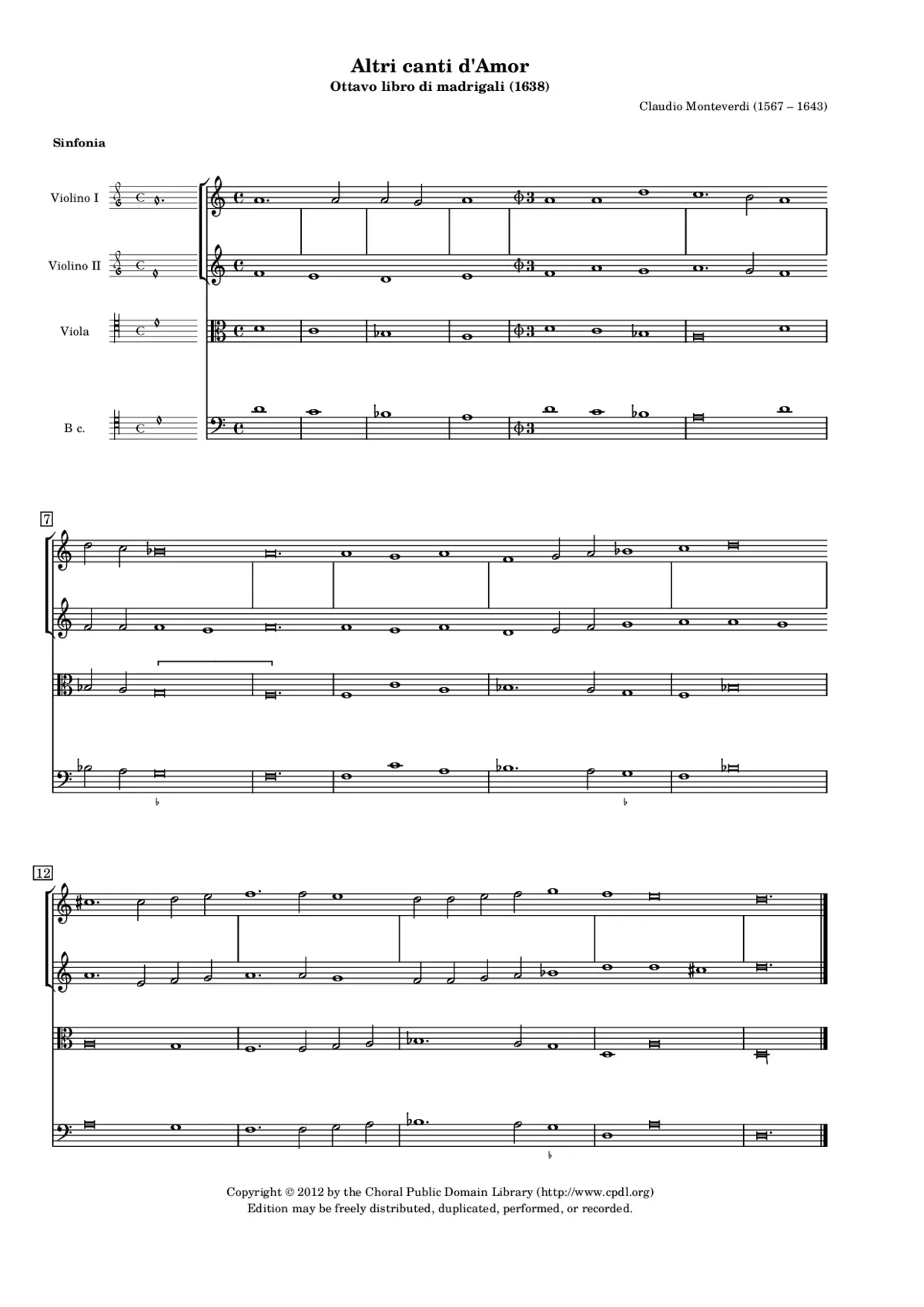 Altri canti d'Amor, tenero arciero - Page 1