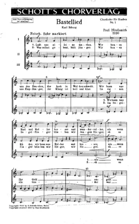 Chorlieder für Knaben