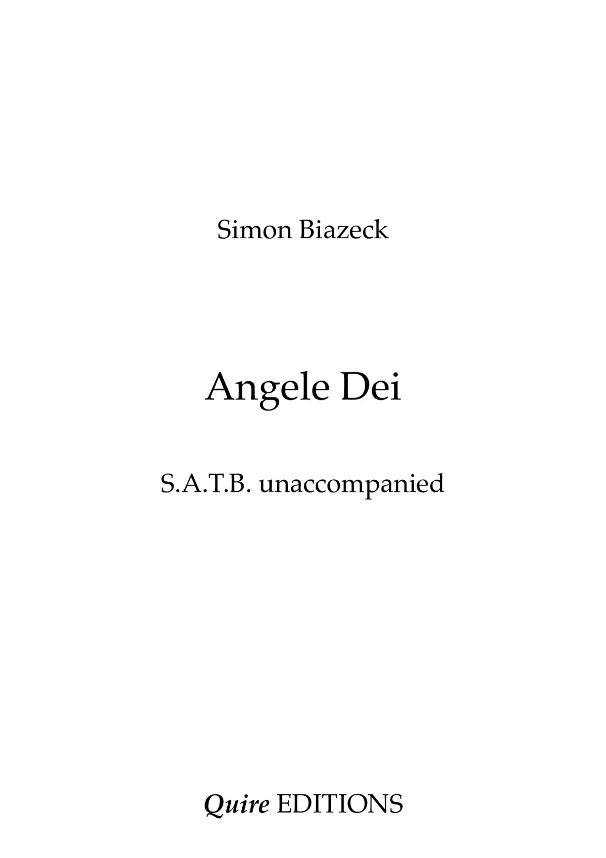 Angele Dei - Page 1