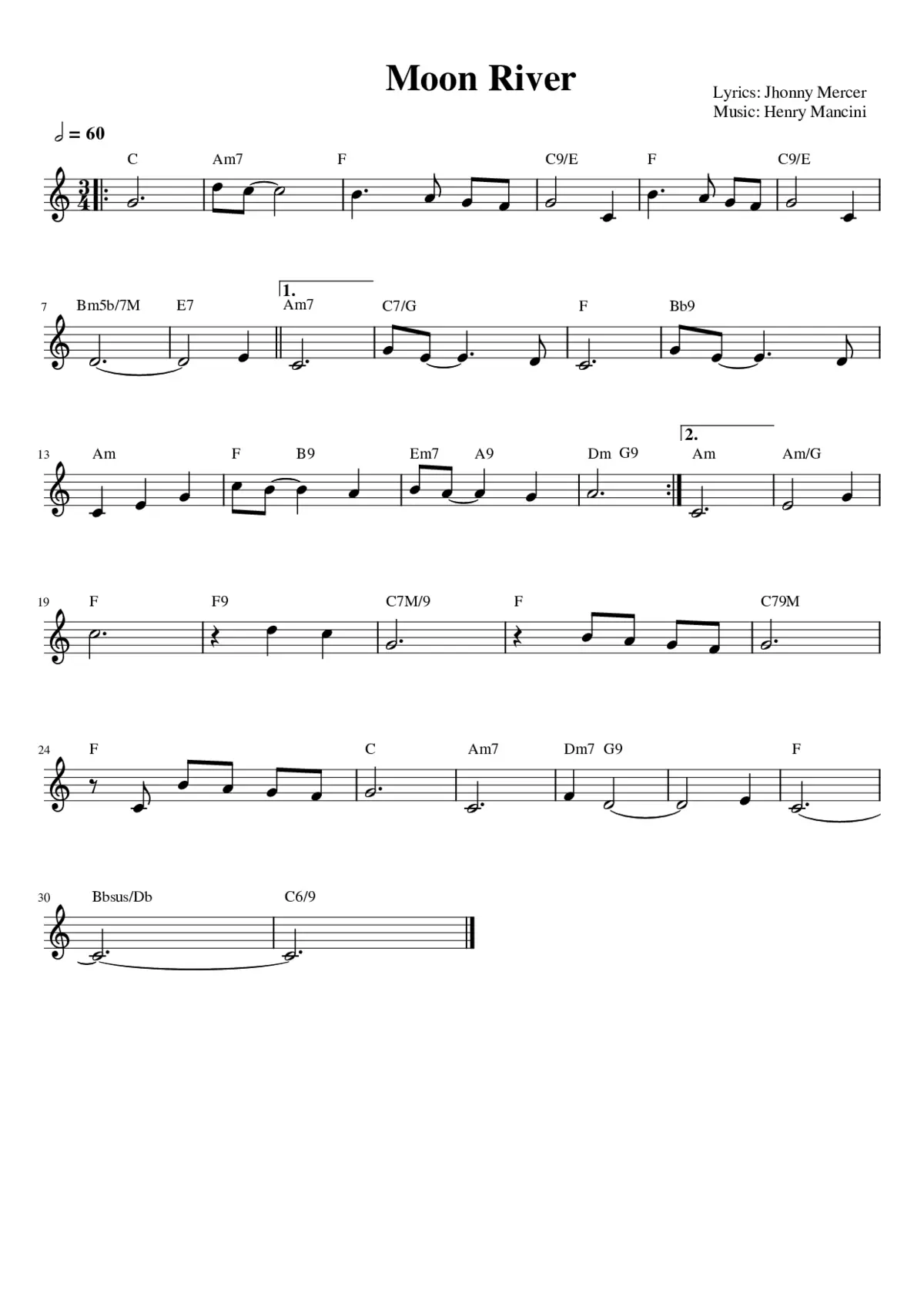 moon river - Page 1
