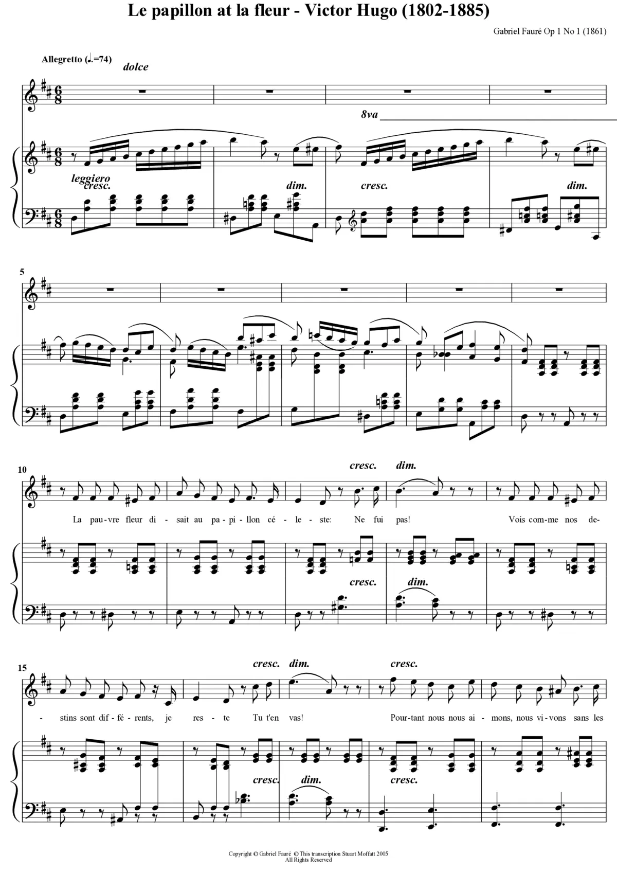 Le papillon et la fleur - Page 1
