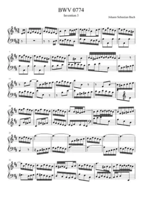 Invention in D major BWV 774