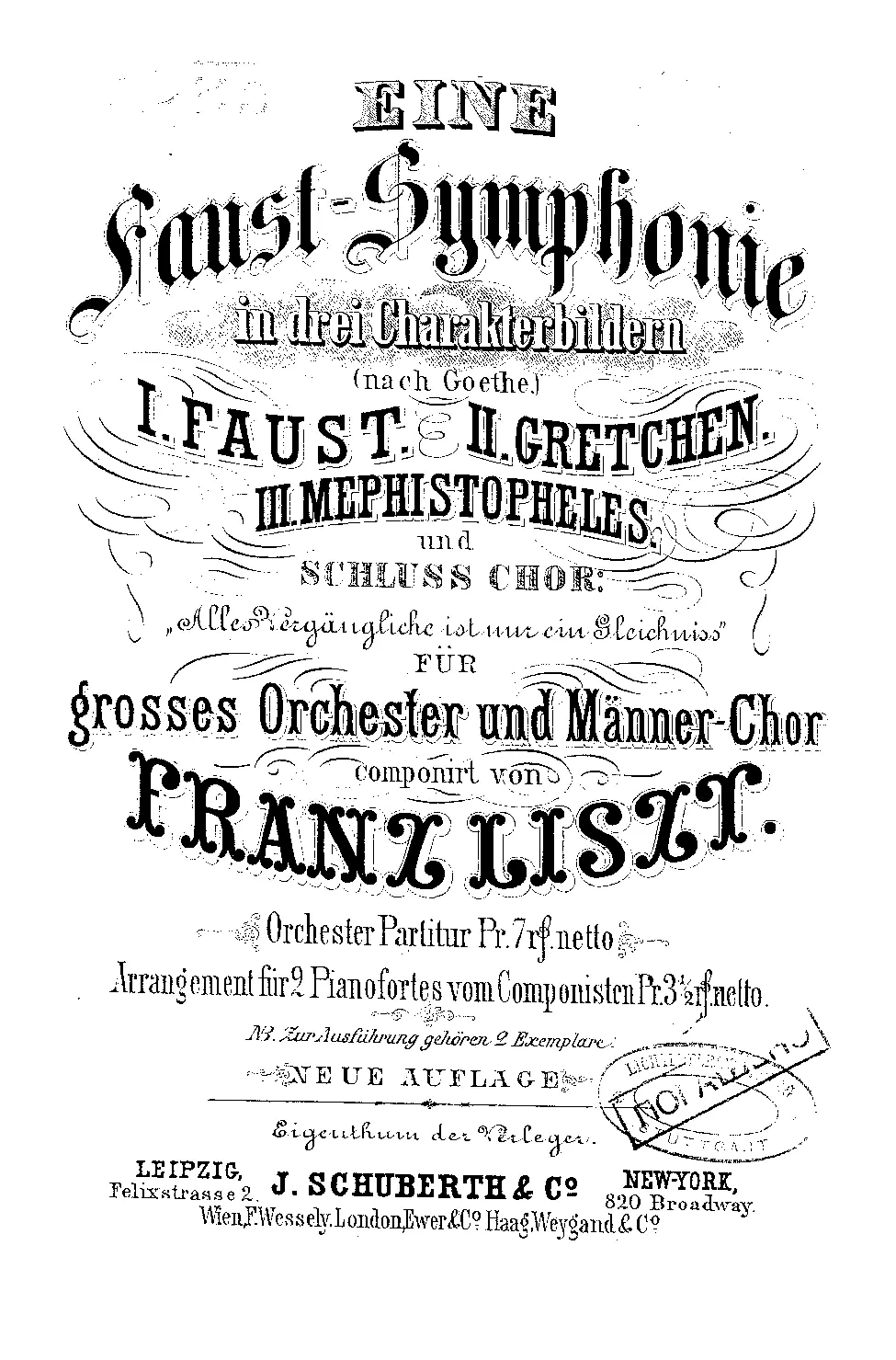 Eine Faust Symphonie (in drei Charakterbildern) - Page 1
