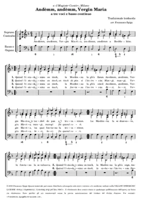 Andemm, andemm, Vergin Maria (II)