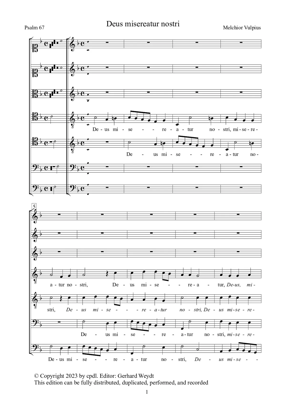 Deus misereatur nostri - Page 1